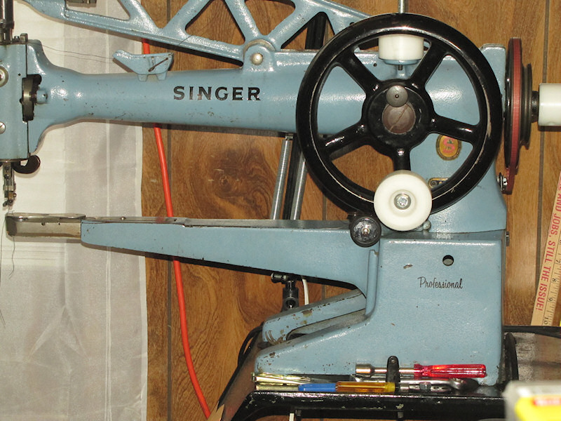 A Servo Motor On A Tradition Singer Patcher Base/table Leather Sewing